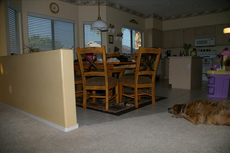 002 - Pony Wall and Dining Area - Before Tile